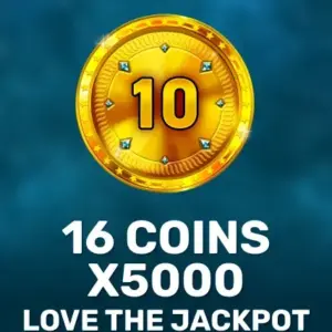 16 Coins x5000 Love the Jackpot